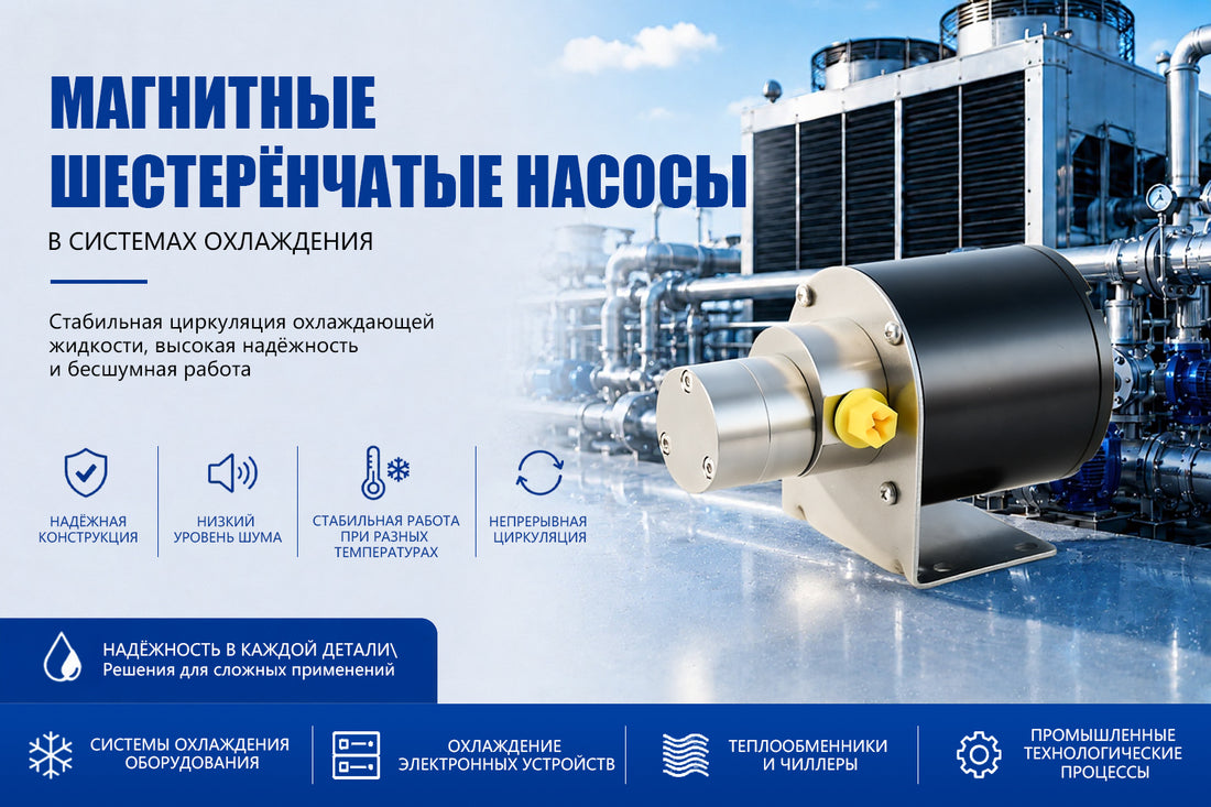Магнитный шестерёнчатый насос Macxi для систем охлаждения и циркуляции